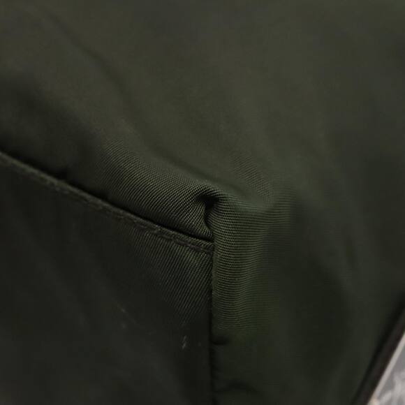 PRADA Hand Bag Nylon Green Clear Silver - Picture 16 of 16